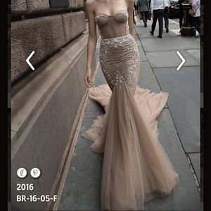 Couture Inbal Dror Wedding Gown and Peter Langner Cathedral Veil